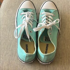 Tiffany Blue Converse Chuck Taylor Sneakers Classic Canvas Low-Top
